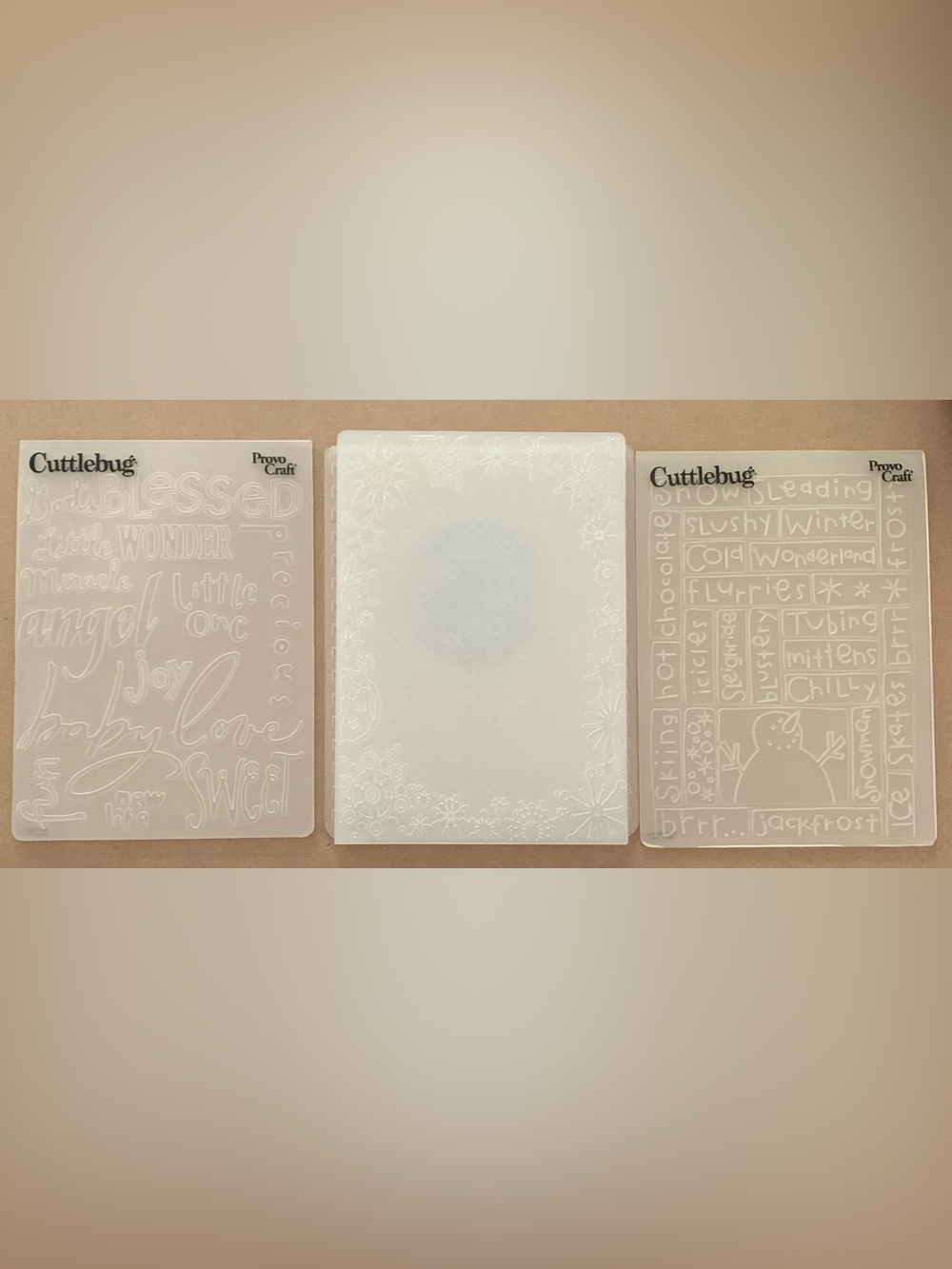 Cuttlebug Embossing Folder Set - Winter ❄️ Themed